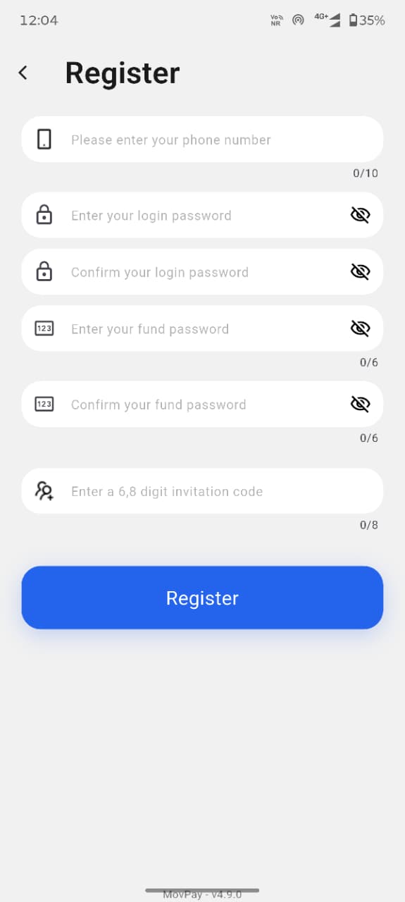 Movpay App Screenshot 2